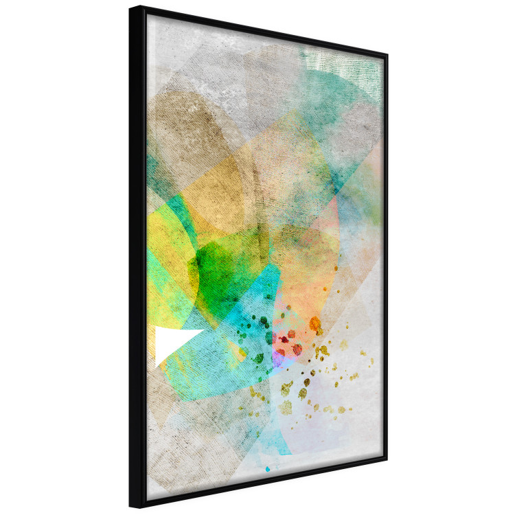 Wall Poster Butterfly and Dreams - colorful composition of abstraction on fabric texture 127524 additionalImage 11