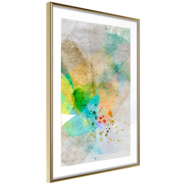 Wall Poster Butterfly and Dreams - colorful composition of abstraction on fabric texture 127524 additionalImage 7