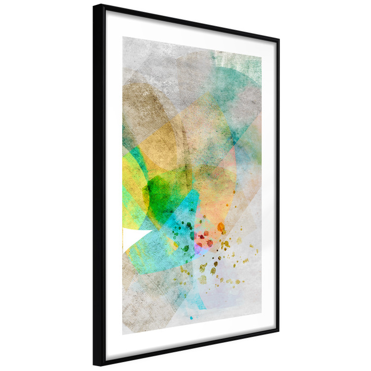 Wall Poster Butterfly and Dreams - colorful composition of abstraction on fabric texture 127524 additionalImage 6