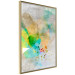 Wall Poster Butterfly and Dreams - colorful composition of abstraction on fabric texture 127524 additionalThumb 12