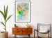 Wall Poster Butterfly and Dreams - colorful composition of abstraction on fabric texture 127524 additionalThumb 18