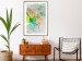 Wall Poster Butterfly and Dreams - colorful composition of abstraction on fabric texture 127524 additionalThumb 13