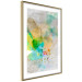Wall Poster Butterfly and Dreams - colorful composition of abstraction on fabric texture 127524 additionalThumb 7