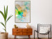 Wall Poster Butterfly and Dreams - colorful composition of abstraction on fabric texture 127524 additionalThumb 5