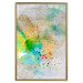 Wall Poster Butterfly and Dreams - colorful composition of abstraction on fabric texture 127524 additionalThumb 17