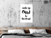 Poster Wake up and Be Awesome - black and white composition with English text 128924 additionalThumb 3
