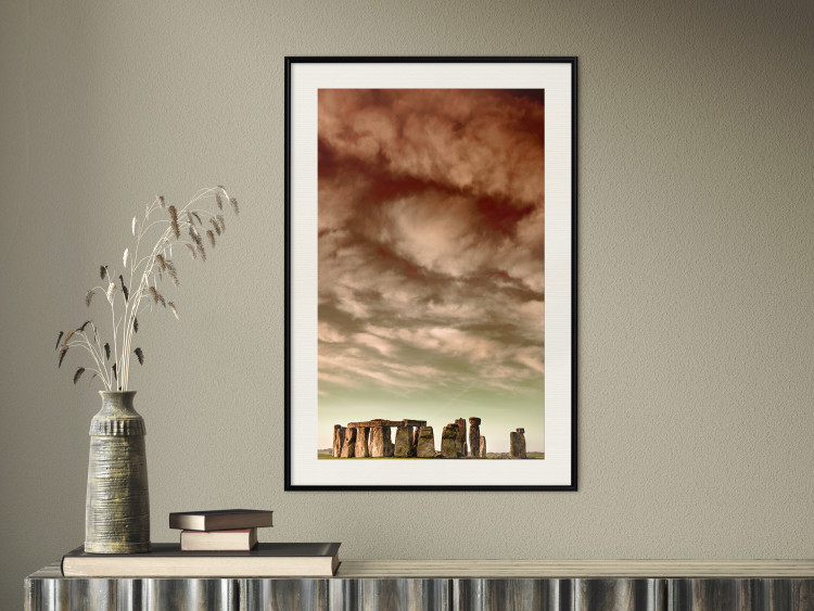 Wall Poster Clouds over Stonehenge - sky landscape with clouds over the stones 129724 additionalImage 24