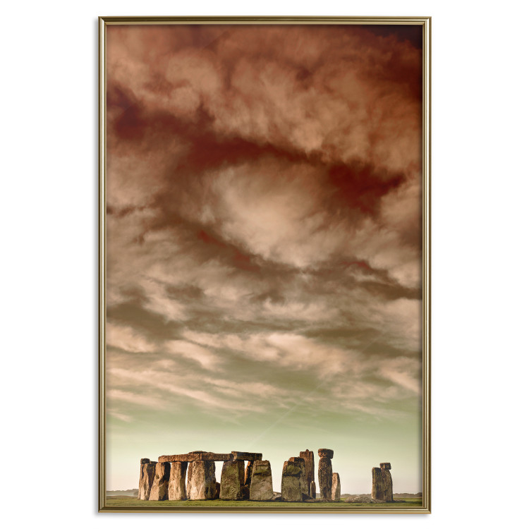 Wall Poster Clouds over Stonehenge - sky landscape with clouds over the stones 129724 additionalImage 17