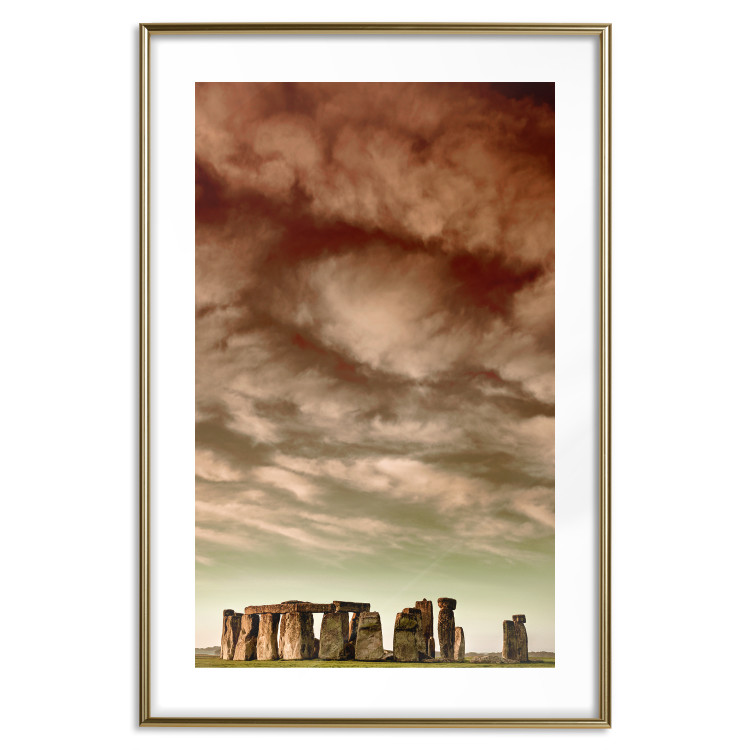 Wall Poster Clouds over Stonehenge - sky landscape with clouds over the stones 129724 additionalImage 16