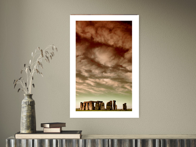 Wall Poster Clouds over Stonehenge - sky landscape with clouds over the stones 129724 additionalImage 5