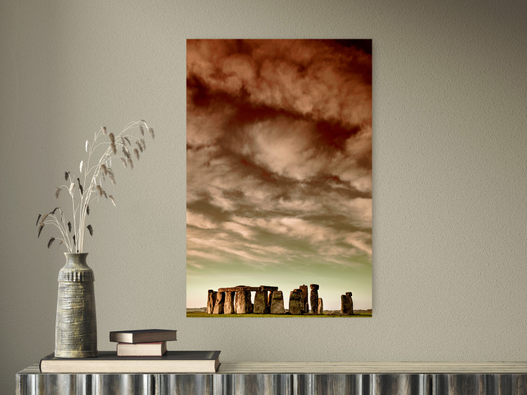 Wall Poster Clouds over Stonehenge - sky landscape with clouds over the stones 129724 additionalImage 2
