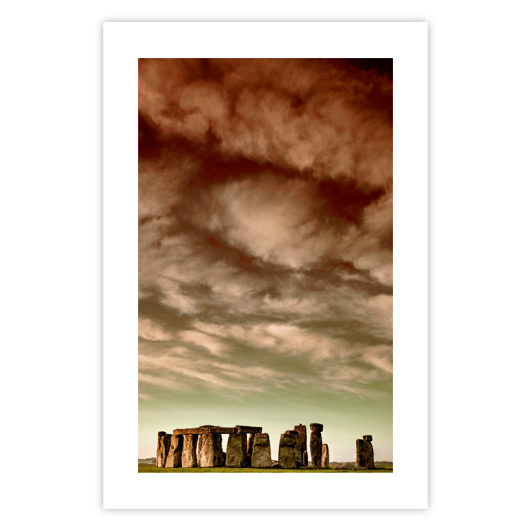 Wall Poster Clouds over Stonehenge - sky landscape with clouds over the stones 129724 additionalImage 25