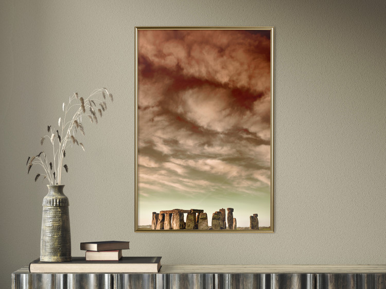 Wall Poster Clouds over Stonehenge - sky landscape with clouds over the stones 129724 additionalImage 5