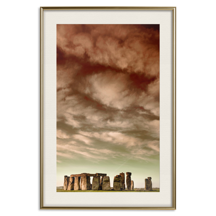 Wall Poster Clouds over Stonehenge - sky landscape with clouds over the stones 129724 additionalImage 20