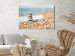 Canvas Art Print Summer Moment (1-piece) Wide - stone beach landscape against the sea 129824 additionalThumb 3