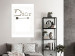 Canvas Print Silver Dior (1-piece) Vertical - English text on white background 130324 additionalThumb 3