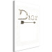 Canvas Print Silver Dior (1-piece) Vertical - English text on white background 130324 additionalThumb 2
