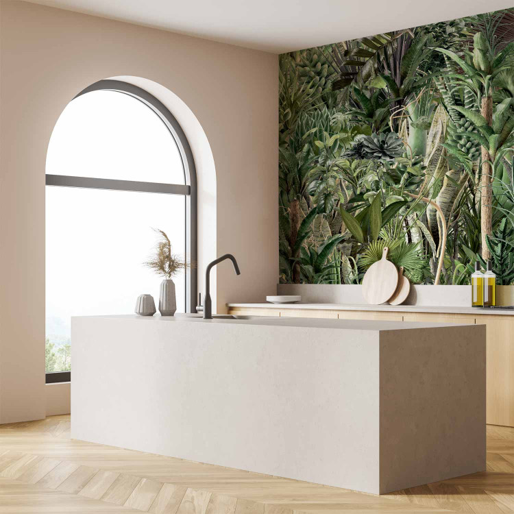Wall Mural Rich jungle - exotic green wilderness landscape with trees 135224 additionalImage 7