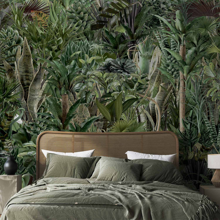 Wall Mural Rich jungle - exotic green wilderness landscape with trees 135224 additionalImage 2