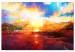 Canvas Art Print Afternoon over the Floodplain (1-piece) - picturesque sunset 138224