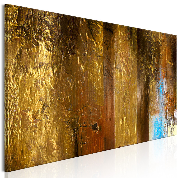Canvas Print Golden Structures (1-piece) narrow - elegant modern abstraction 138524 additionalImage 2