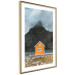 Wall Poster Northern Shore - majestic composition of a yellow cottage against mountains 138724 additionalThumb 9