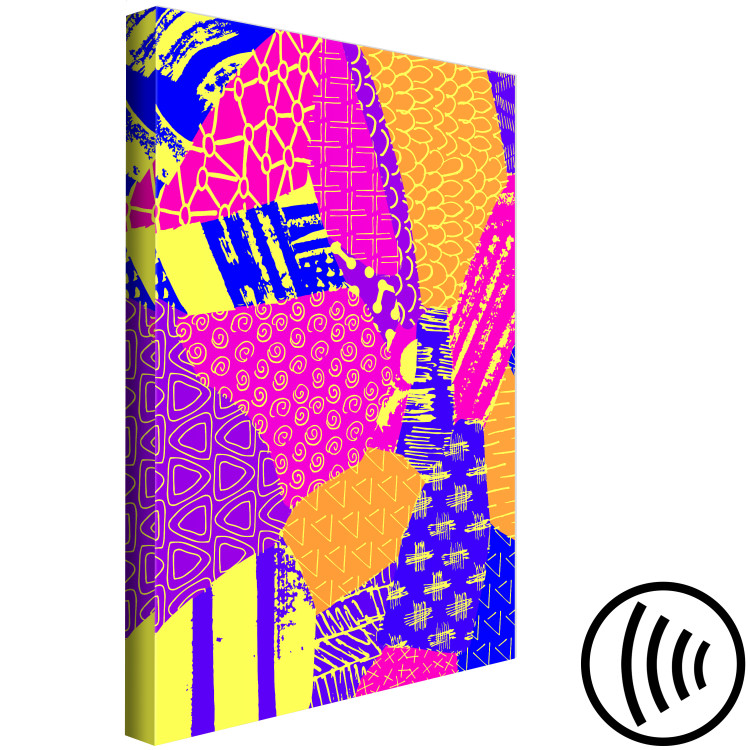 Canvas Joyful Energy (1-piece) Vertical - modern colorful abstraction 142624 additionalImage 6
