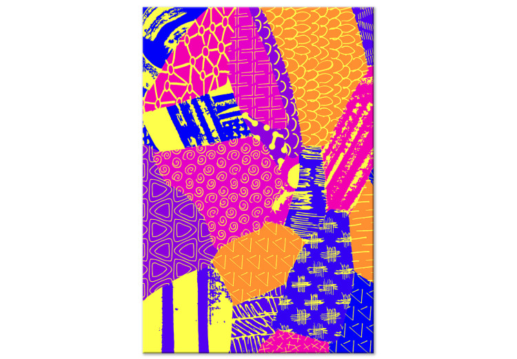 Canvas Joyful Energy (1-piece) Vertical - modern colorful abstraction 142624