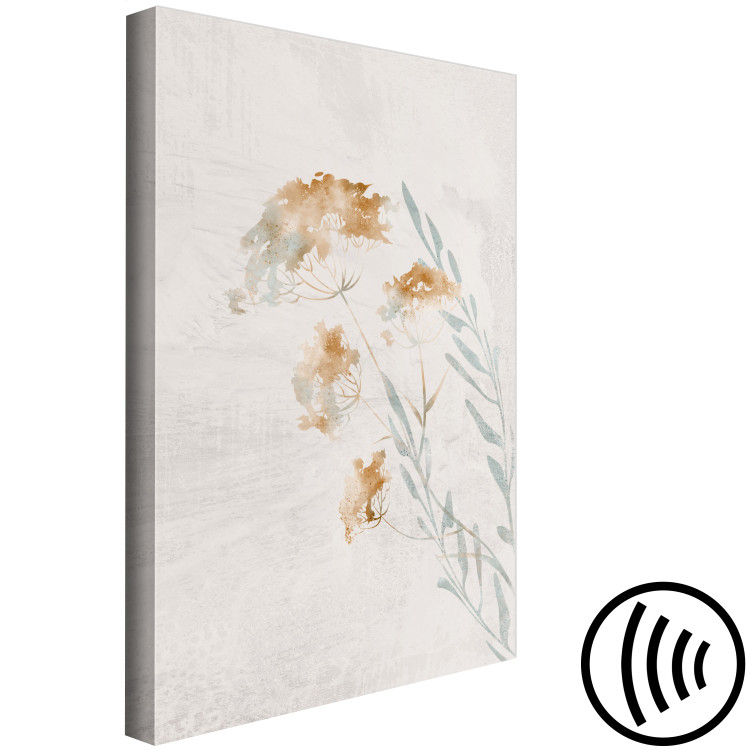 Canvas Spring Branches (1-piece) Vertical - plant landscape on a beige background 142824 additionalImage 6