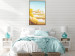 Wall Poster Summer at the Seaside - Yellow Sun Loungers on the Beach Lit by the Holiday Sun 144124 additionalThumb 12