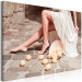 Canvas Print Lemons in the Sun (1-piece) - woman's legs and fruits lying on the street 145224 additionalThumb 2