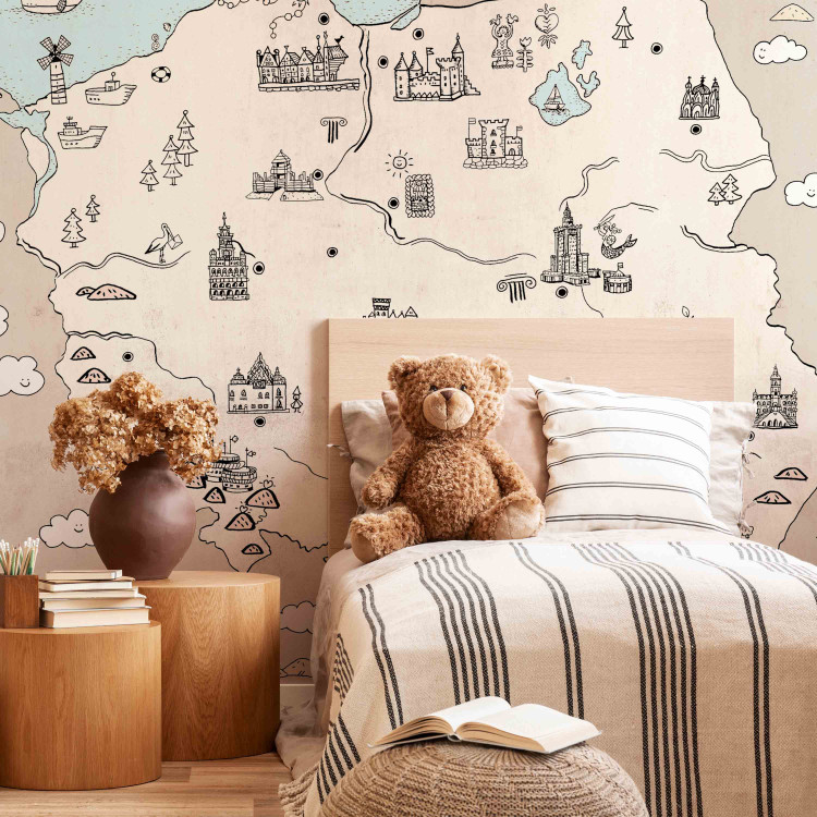 Wall Mural Map of Poland for Children - Interesting Places and Tourist Attractions 149224 additionalImage 6
