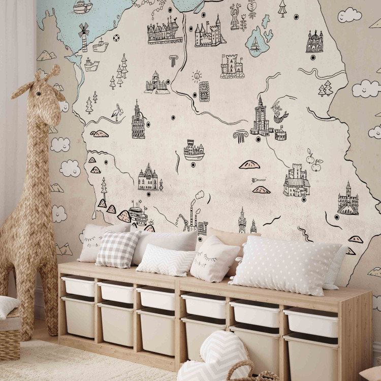 Wall Mural Map of Poland for Children - Interesting Places and Tourist Attractions 149224 additionalImage 5