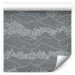 Wallpaper Forest in the Mountains - Sketch of White Mountains and Christmas Trees on a Dark Gray Background 149924 additionalThumb 1