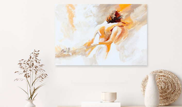 Large canvas print Couple in Love - A Woman and a Man in a Tender Loving Embrace [Large Format] 150924 additionalImage 5