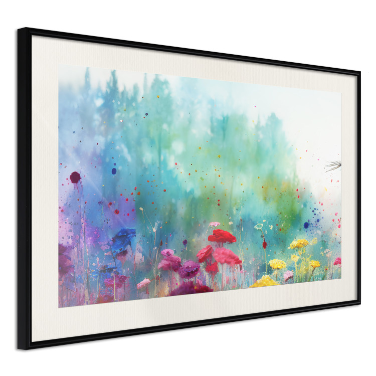 Poster Multicolored Flowers - A Painting Composition With a Forest Generated by AI 151124 additionalImage 5