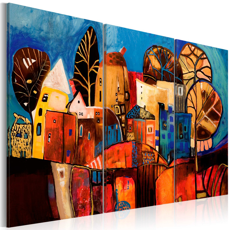 Canvas Colorful town 49724 additionalImage 2