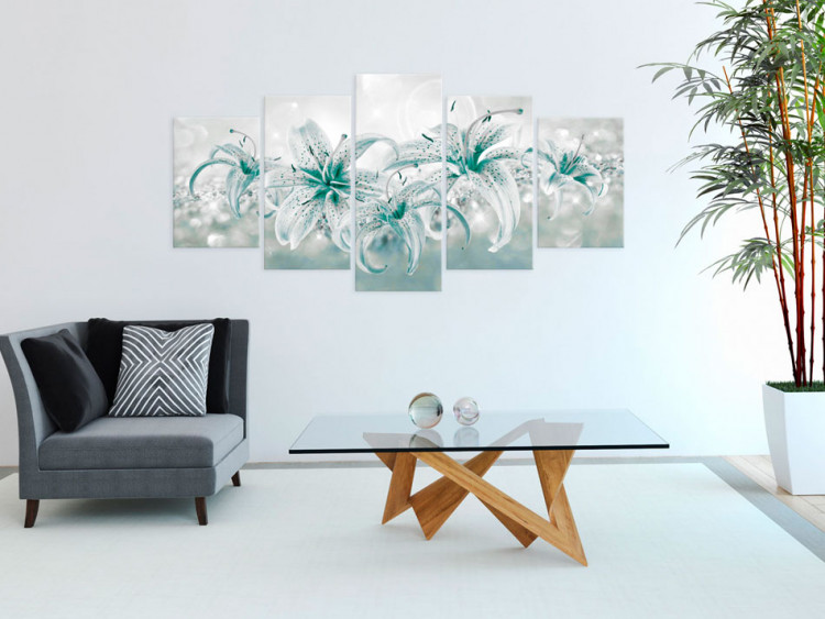 Canvas Print Sapphire Lilies 91224 additionalImage 3