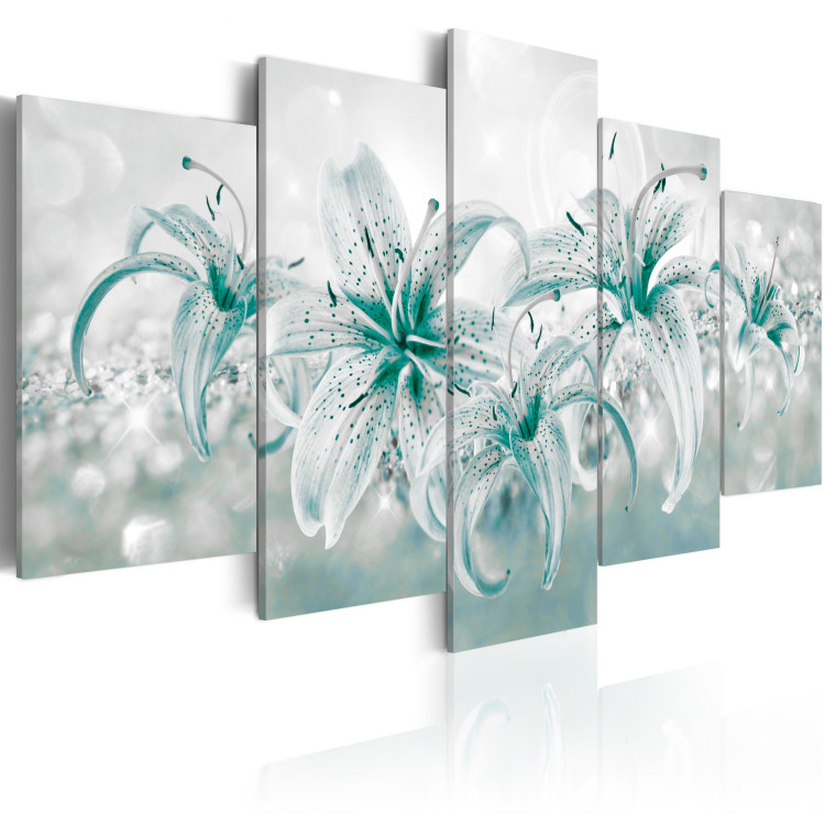 Canvas Print Sapphire Lilies 91224 additionalImage 2