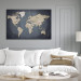 Canvas Print World Map: Shades of Grey 91924 additionalThumb 3