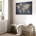 Canvas Print World Map: Shades of Grey 91924 additionalThumb 4