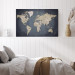 Canvas Print World Map: Shades of Grey 91924 additionalThumb 5