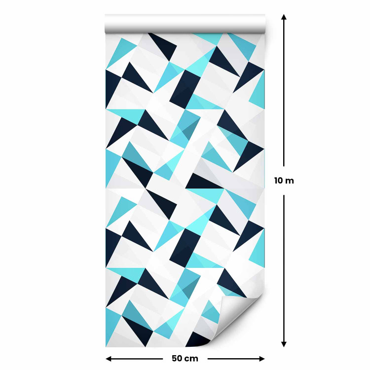 Modern Wallpaper Triangular Mosaic (Blue) 108134 additionalImage 2