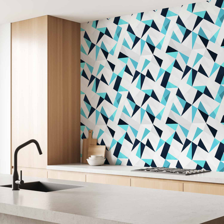 Modern Wallpaper Triangular Mosaic (Blue) 108134 additionalImage 9