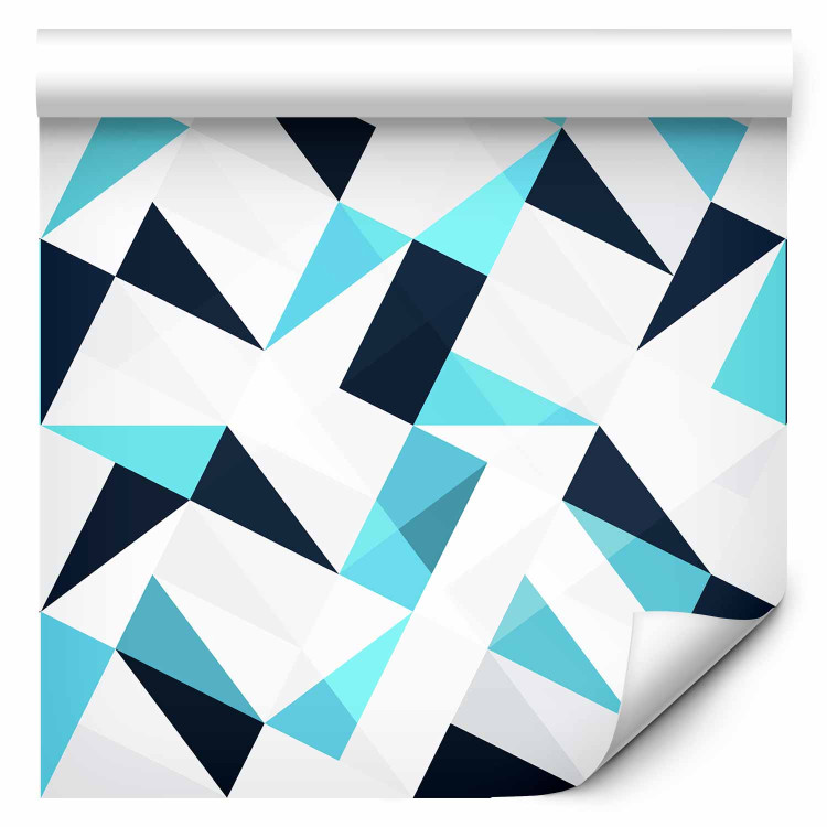 Modern Wallpaper Triangular Mosaic (Blue) 108134 additionalImage 1