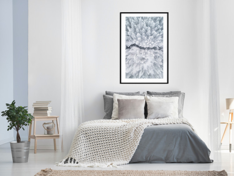 Wall Poster Tree crowns - winter landscape of snow-covered trees seen from above 115134 additionalImage 6