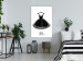 Canvas Print Glamour Fashion (1-part) - Shiny Details of Black and White Dress 116434 additionalThumb 3