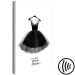 Canvas Print Glamour Fashion (1-part) - Shiny Details of Black and White Dress 116434 additionalThumb 6