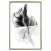 Poster Black and White Palm Tree - composition with a plant motif on a white background 116934 additionalThumb 14