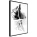 Poster Black and White Palm Tree - composition with a plant motif on a white background 116934 additionalThumb 10